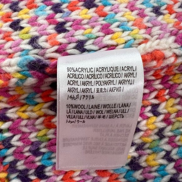 Farm Rio Wild Heart Duster Belted Cardigan Sweater Rainbow Size X-Small - Picture 11 of 13